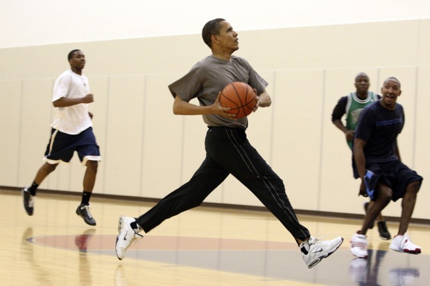 obama basketball